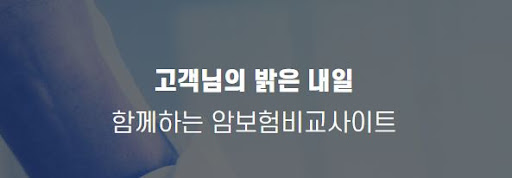 암보험비교사이트 컨설팅